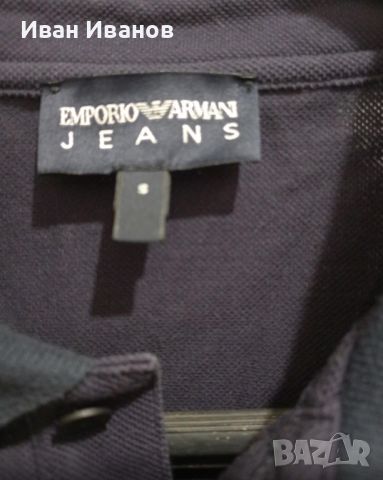 Оригинална фланелка с яка Armani, снимка 3 - Тениски - 46647797