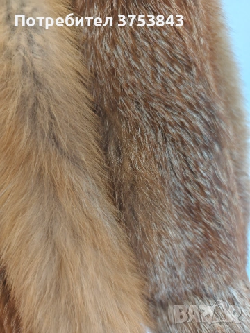 Кожено палто лисица, снимка 3 - Палта, манта - 53579530