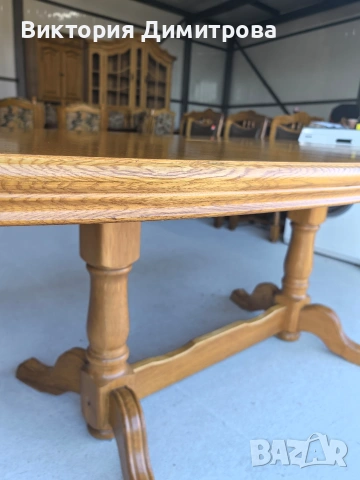 Разтегателна трапезна маса (10-147), снимка 5 - Маси - 54088838