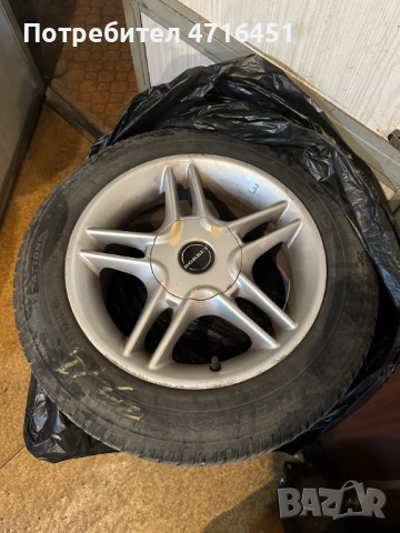 4 бр. Джанти BORBET с Гуми DUNLOP 195/60 R15 за Toyota Corrola 2005