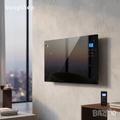 Електрически конвектор Heltes 2000W – Стилен и ефективен отоплителен уред с LCD дисплей и седмично п, снимка 2 - Отоплителни печки - 52870602