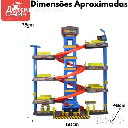 Паркинг гараж със 7 етажа с асансьор, със звук и осветление , снимка 11 - Коли, камиони, мотори, писти - 52827786