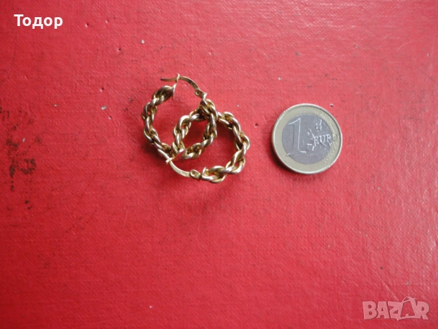 Невероятни позлатени сребърни обеци 925