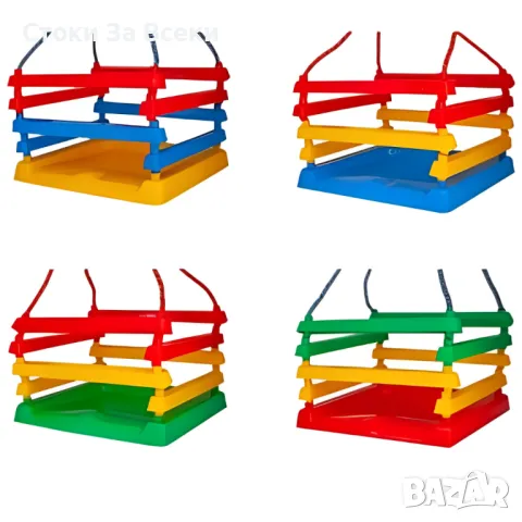 Детска люлка със закрепващи въжета и метални халки - забавление и безопасност за всяко дете, снимка 1