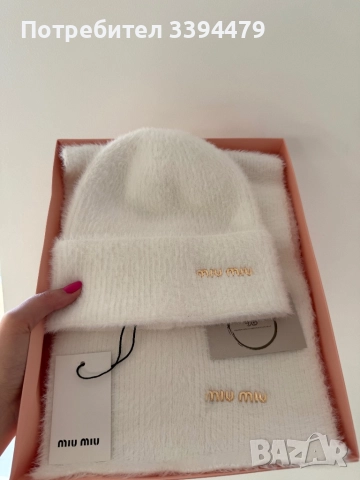 Комплект шапка и шал Miu miu