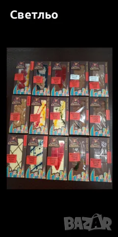 Дубайски шоколад .Цветен дубайски  шоколад Kadaif pistakhio,Baklava,Pishmanie,Bueno,Biskoff lotus, снимка 3 - Домашни продукти - 46815280