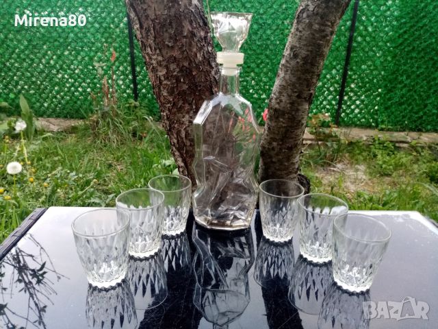 Ретро стъкло - сервиз за ракия / уиски