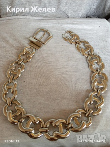 Дамски колан метален с плетка Бисмарк много красив 229611, снимка 5 - Колани - 51920281