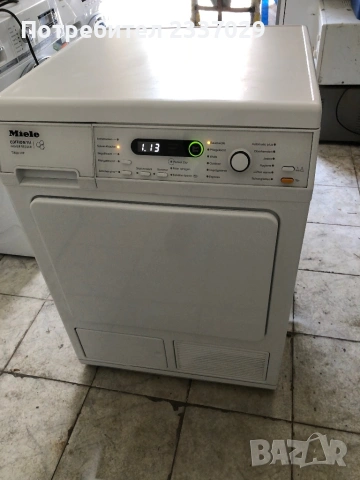 Сушилня:МиелеТ8861-едиш:111-8кг,термопомпа-1год гаранция,клас:А+++\много здрав модел,почистена,, снимка 2 - Сушилни - 53042481