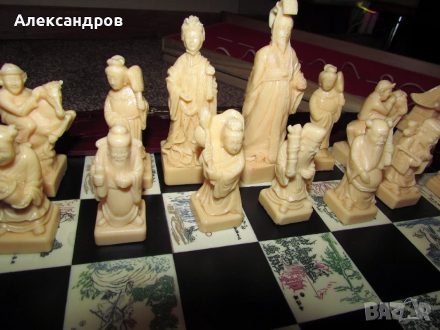 Голям шаx с фигурки от китайската култура, снимка 6 - Шах и табла - 53787676