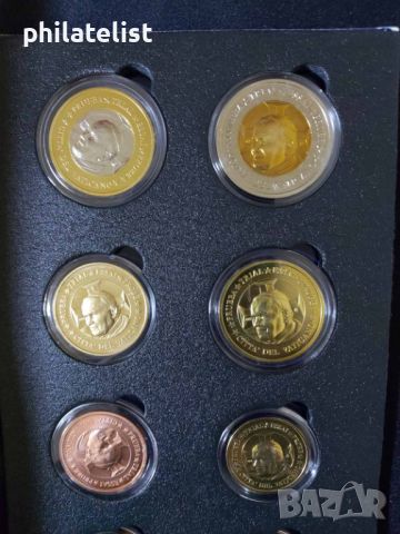 Пробен Евро Сет - Ватикана 2002 , 8 монети, снимка 3 - Нумизматика и бонистика - 46323534
