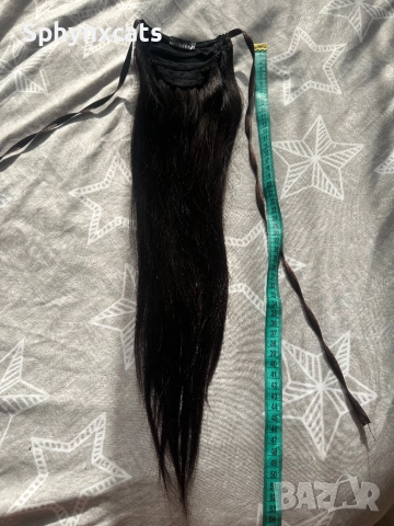 Естествена коса на опашка висок клас коса от Ванет, снимка 4 - Аксесоари за коса - 52824097