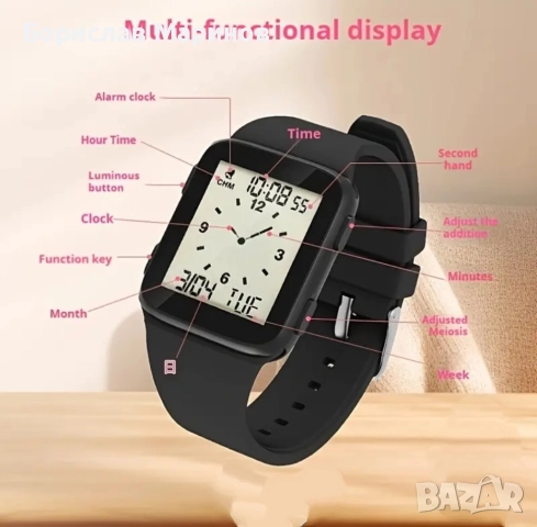 Електронен ръчен часовник (водоустойчив) IP 68, снимка 2 - Мъжки - 52235982