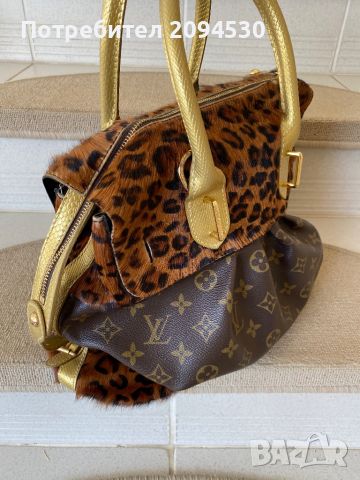 Естествен косъм и кожа ,чанта Louis Vuitton , снимка 5 - Чанти - 45912475
