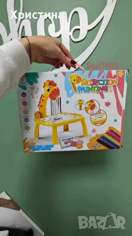 Детска масичка за рисуване с вграден проектор, снимка 1