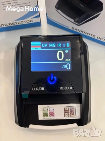 Автоматичен детектор за банкноти AL-136T, V / MG / IR проверка, Вградена акумулаторна батерия, снимка 3 - Друго търговско оборудване - 53092496