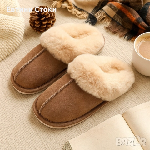Оригинални Пухкави зимни пантофи SWISS LYX с мемори пяна и гел против умора и мекота, снимка 6 - Пантофи - 51940000