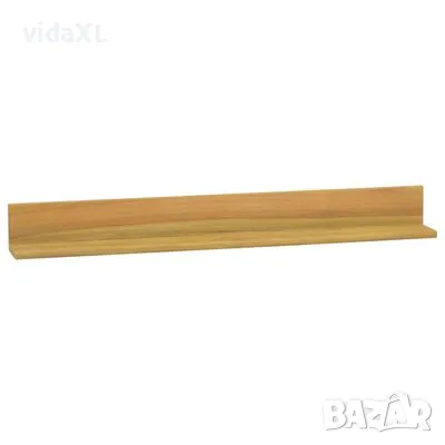 vidaXL Стенни рафтове 2 бр 90x10x10 см тиково дърво масив（SKU:338260）, снимка 2 - Други - 49340485