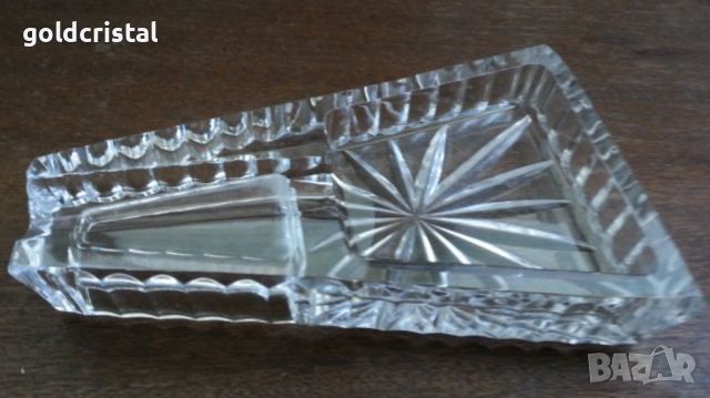  кристален пепелник за пура, снимка 1 - Антикварни и старинни предмети - 16642959