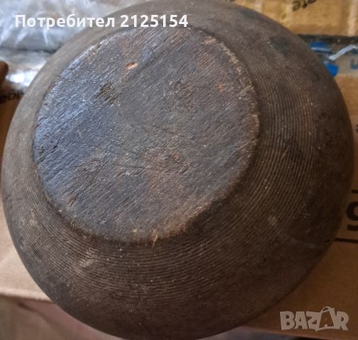 Стара битова дървена купа с капак., снимка 3 - Антикварни и старинни предмети - 46082345