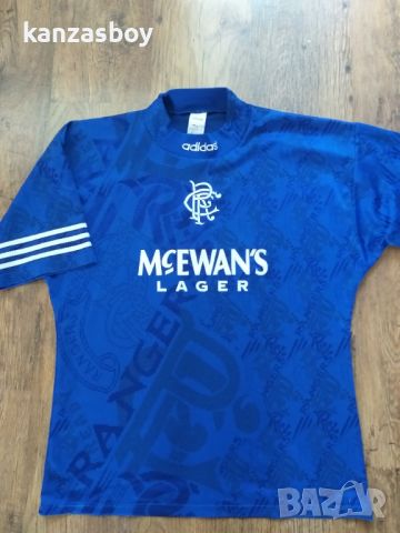 ADIDAS VINTAGE GLASGOW RANGERS SCOTTISH 1994/1996 HOME - ретро футболна тениска Л, снимка 6 - Тениски - 46813616