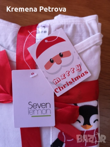 Нова Коледна пижама Seven lemon, размер 122-128, 7-8 години
