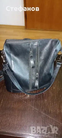 Дамска кожена раница -чанта, снимка 3 - Раници - 50185844