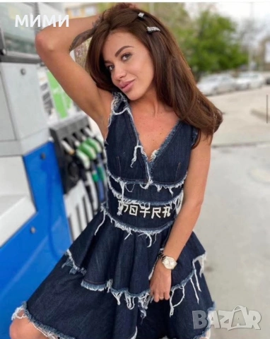 рокля Djofra, Zara, Guess паети, снимка 7 - Рокли - 54299586