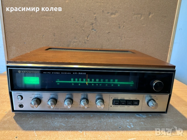 винтидж ресивър "KENWOOD KR-3200", снимка 2 - Ресийвъри, усилватели, смесителни пултове - 54126218