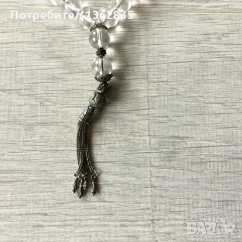 НОВА уникална кристална мъжка БРОЕНИЦА ръчна изработка от Дубай, снимка 3 - Други - 51414324