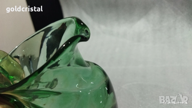 Стара стъклена кана , снимка 6 - Антикварни и старинни предмети - 51629003