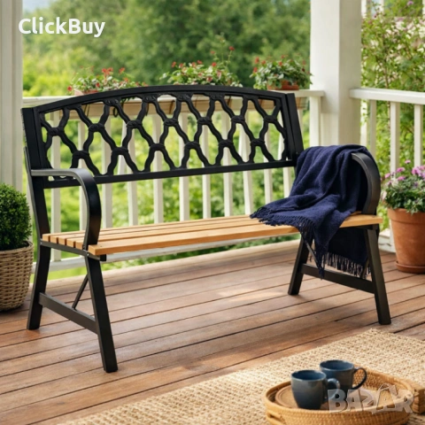 Елегантна градинска пейка – стил и комфорт за вашата градина, снимка 2 - Градински мебели, декорация  - 54119344