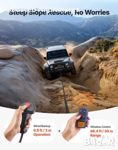 Лебедка 13500lb (6123кг) със синтетично въже , снимка 6 - Тунинг - 54231990