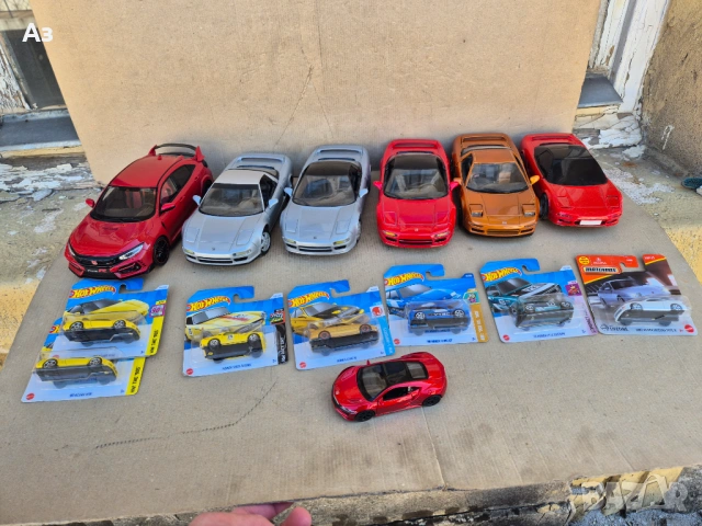 Honda 1:18 1:34 1:64 Hot Wheels Matchbox Welly Revell Kyosho Хонда колички