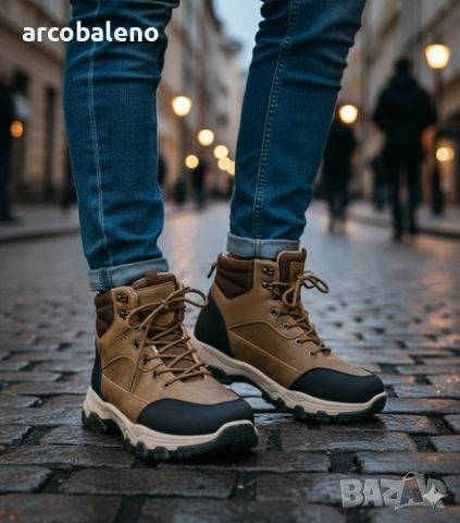 Мъжки ежедневни зимни боти Ryan, 3цвята , снимка 2 - Мъжки боти - 52541184