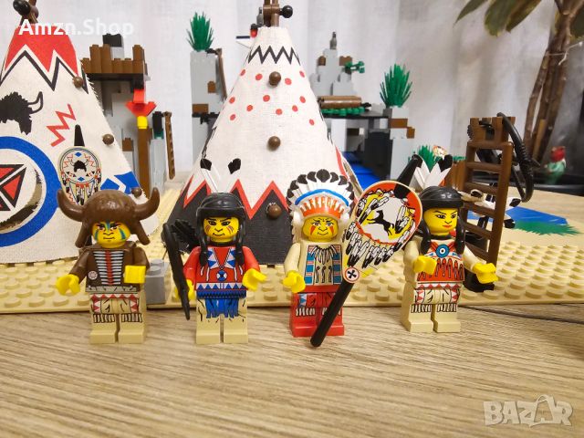 Lego 6766 Rapid River Village Уестърн Индианци, снимка 2 - Колекции - 45481117