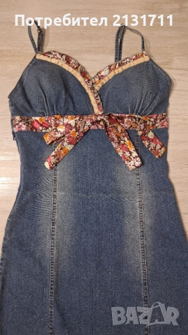 Дънкова рокля , снимка 3 - Рокли - 51085392