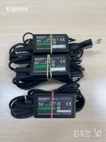 🔌 Sony PSP-104 – Оригинални захранвания за PlayStation Portable (3 бр.), снимка 2 - Аксесоари - 53680572