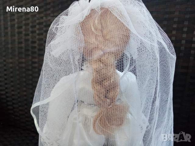 Колекционерска порцеланова кукла - булка, снимка 7 - Колекции - 52641882