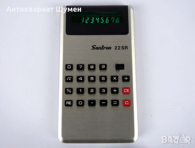 Ретро колекционерски калкулатор от '70-те "Santron 22SR", снимка 3 - Друга електроника - 45497592