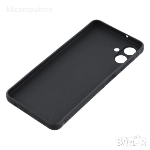 Силиконов кейс iPaky матиран, За Samsung Galaxy A07, Черен и Протектор, снимка 3 - Калъфи, кейсове - 51921877