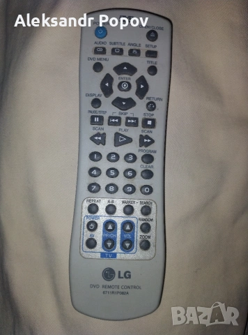 дистанционно управлениеDVD LG