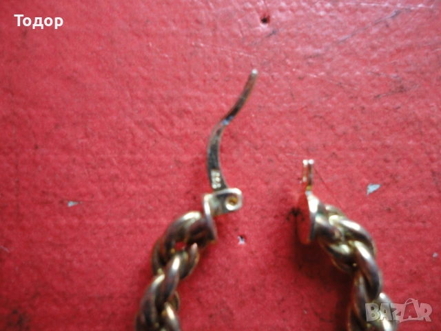 Невероятни позлатени сребърни обеци 925, снимка 4 - Обеци - 54081647