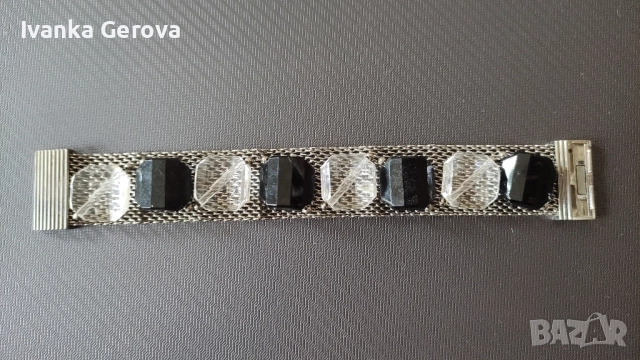 Гривна ,магнитно закопчаване,бижутерия от Италия , снимка 2 - Гривни - 51951627