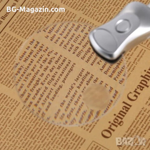 Увеличителна настолна лупа с LED осветление лед лампа регулируемо чупещо се рамо за четене гоблени, снимка 4 - Други инструменти - 50921155