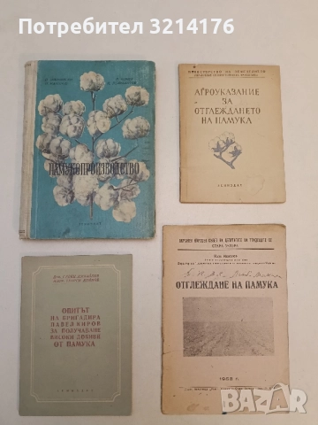 Хлопководство – ред. Я.И. Чуманова, В. С. Чувахина, А. С. Александров (1956), снимка 2 - Специализирана литература - 51429235