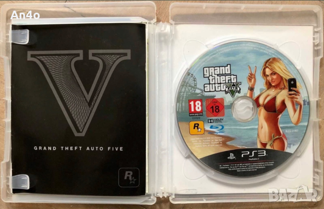 Диск GTA 5 Grand Theft Auto V ГТА 5 PS3 ПС3 Playstation 3 Play Station 3, снимка 3 - Игри за PlayStation - 45062553