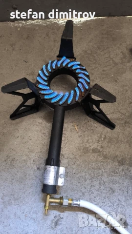 Газов котлон, макс. 8 kW, с регулатор на налягането на газта 37 mbar, IT, газов маркуч 1,5 м,