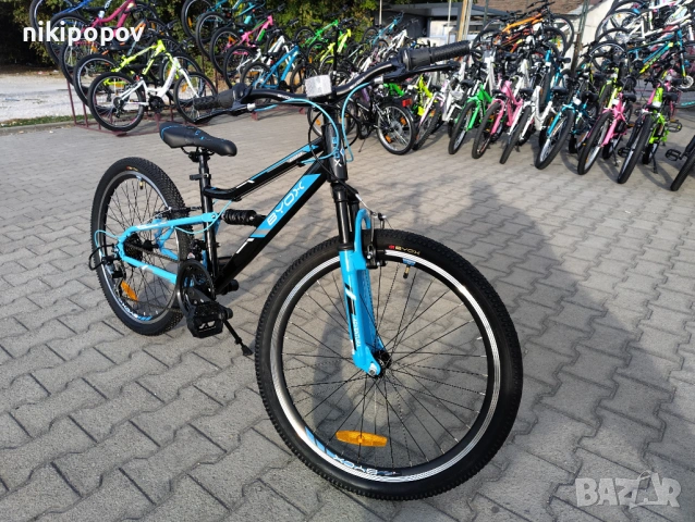 BYOX Велосипед 24" ADVENTURA син, снимка 4 - Велосипеди - 53561191