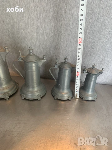   кана за бира, калаени кани, комплект  , снимка 5 - Антикварни и старинни предмети - 51421463